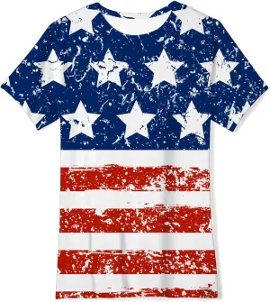 RAISEVERN Boys Girls 3D Graphic Printed T-Shirts Short Sleeve Summer tees for 4-14 Years
