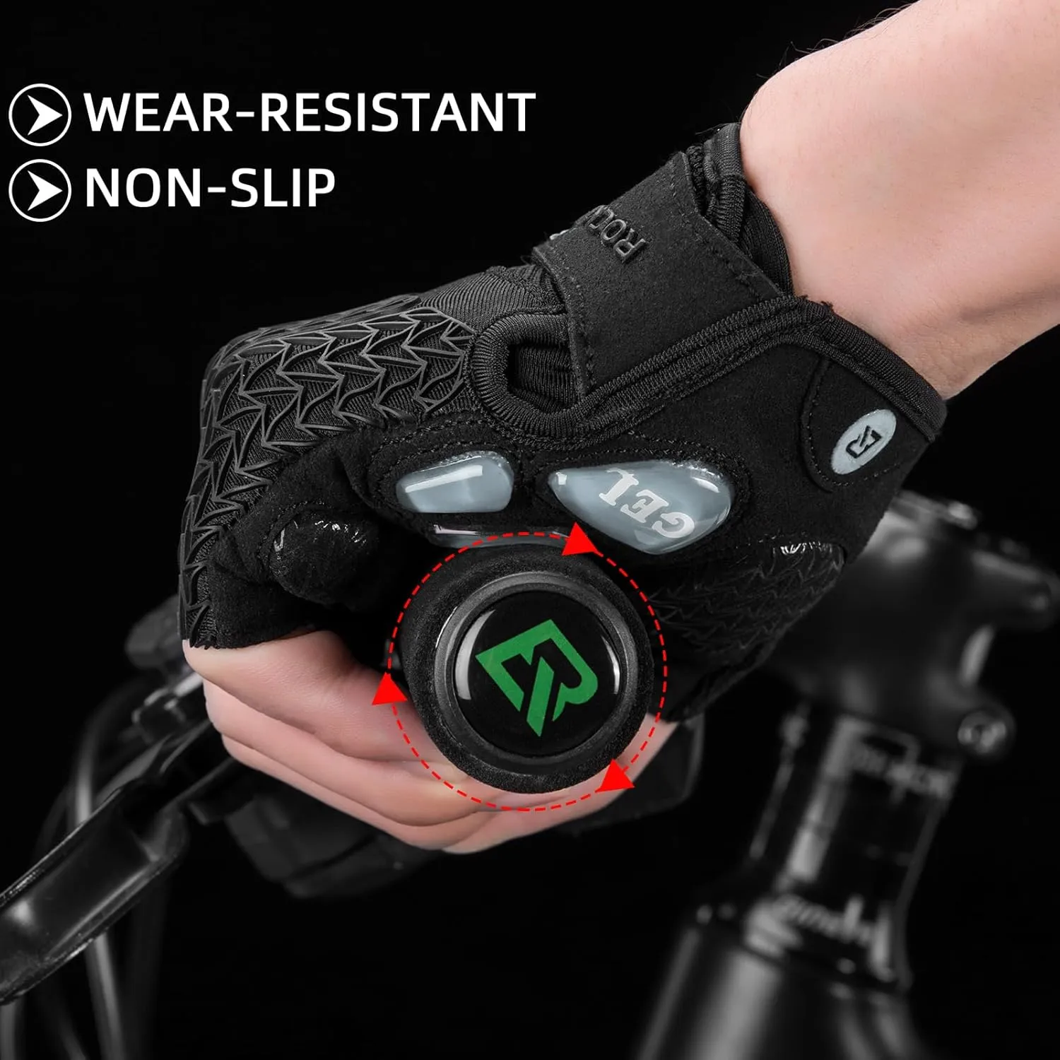 ROCKBROS Winter Cycling Gloves Winter Bike Gloves with Full Finger Windproof Anti-Slip Thermal Gloves for Cycling,Biking,Running Blue