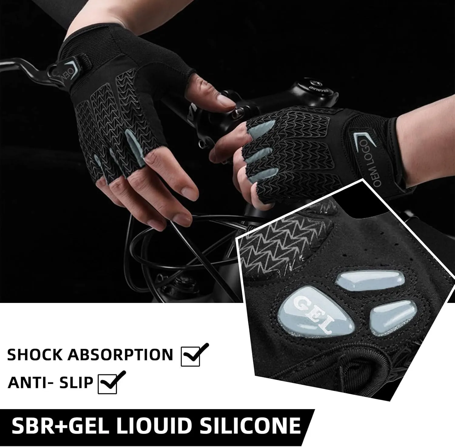 ROCKBROS Winter Cycling Gloves Winter Bike Gloves with Full Finger Windproof Anti-Slip Thermal Gloves for Cycling,Biking,Running Blue
