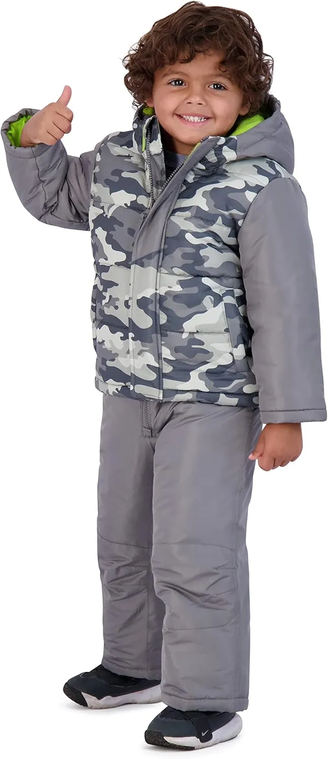 Rothschild Boys' Ski Jacket and Snowbib Snowsuit Set