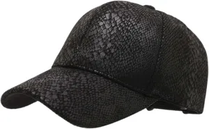 Snake Skin Print Baseball Cap Dad Hat Adjustable Fashion Accessory Sport Casual for Women Men Trucker Running Hat