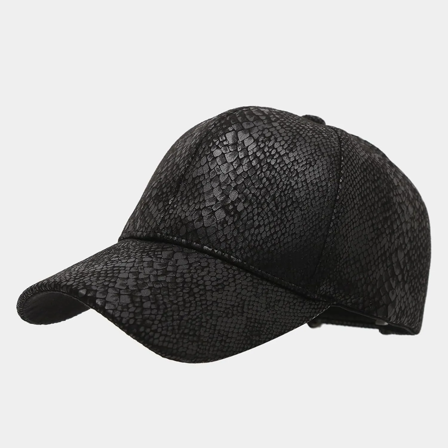 Snake Skin Print Baseball Cap Dad Hat Adjustable Fashion Accessory Sport Casual for Women Men Trucker Running Hat