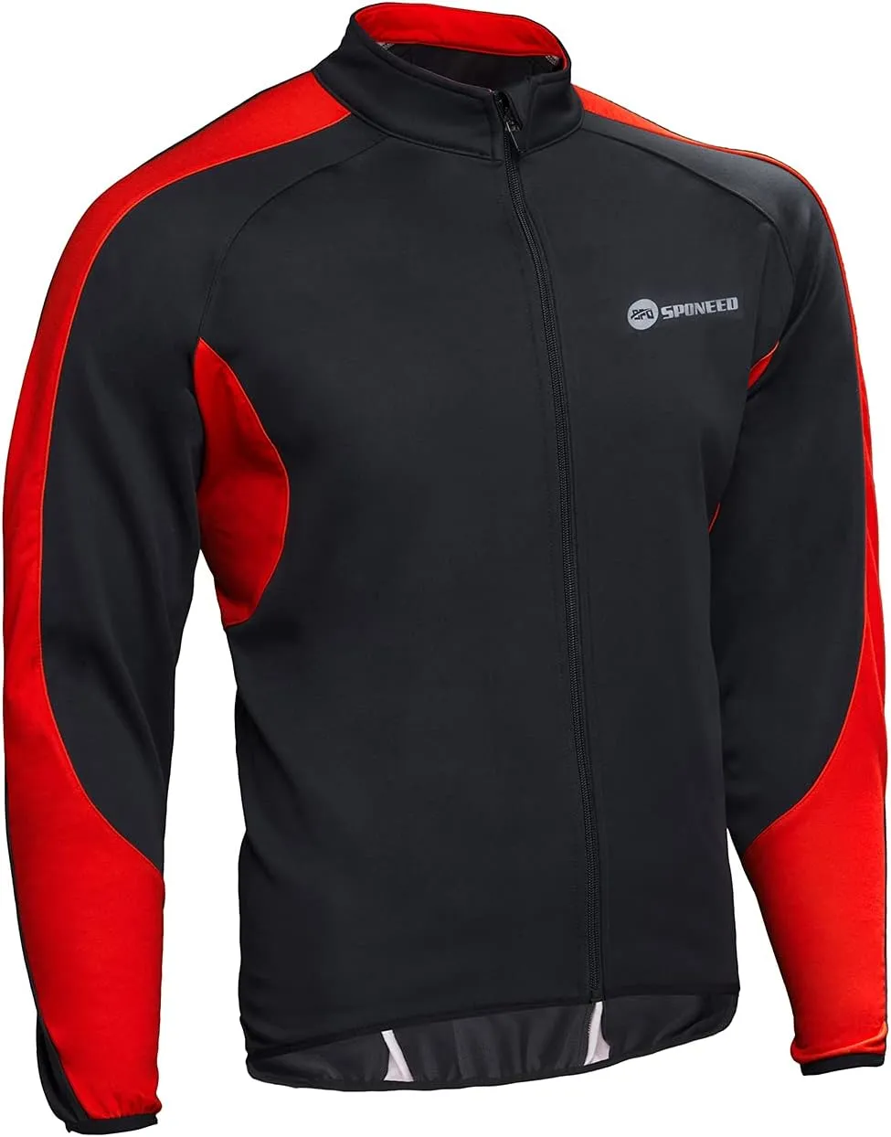 sponeed Men's Windproof Jackets Cycling Fleece Coat Shirts Winter Thermal Snowing Running Tops Bike Overcoats