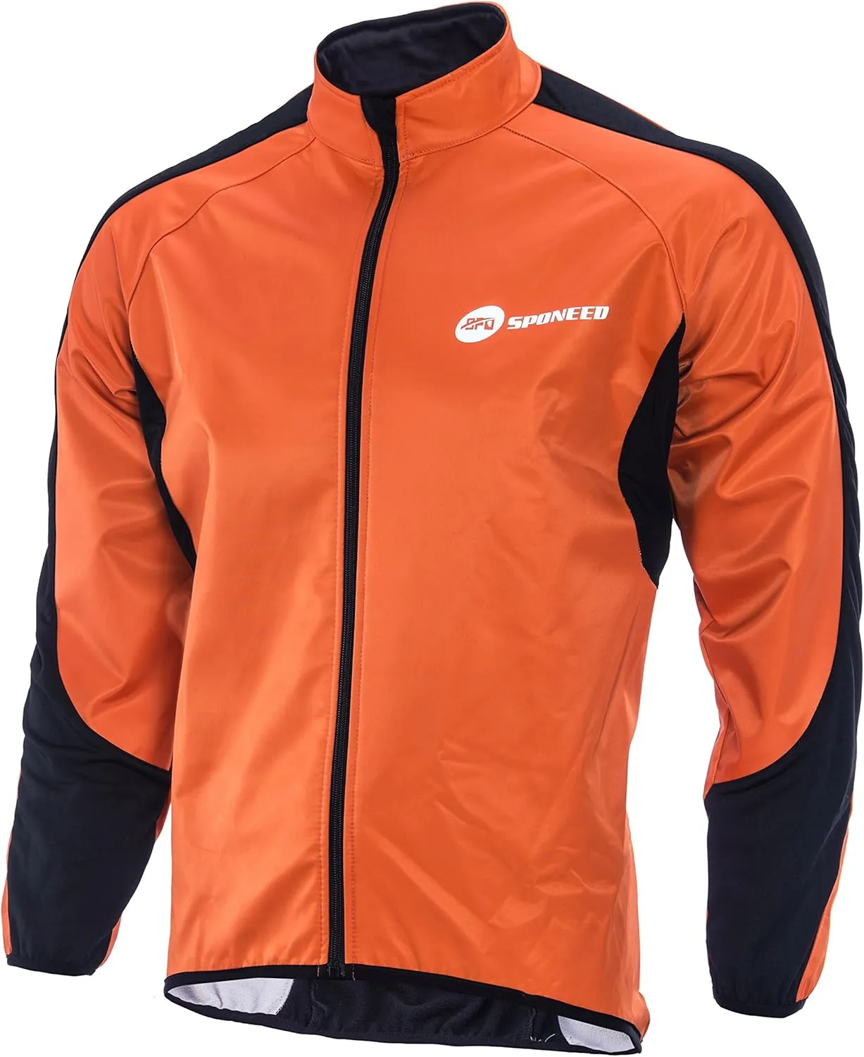 sponeed Men's Windproof Jackets Cycling Fleece Coat Shirts Winter Thermal Snowing Running Tops Bike Overcoats