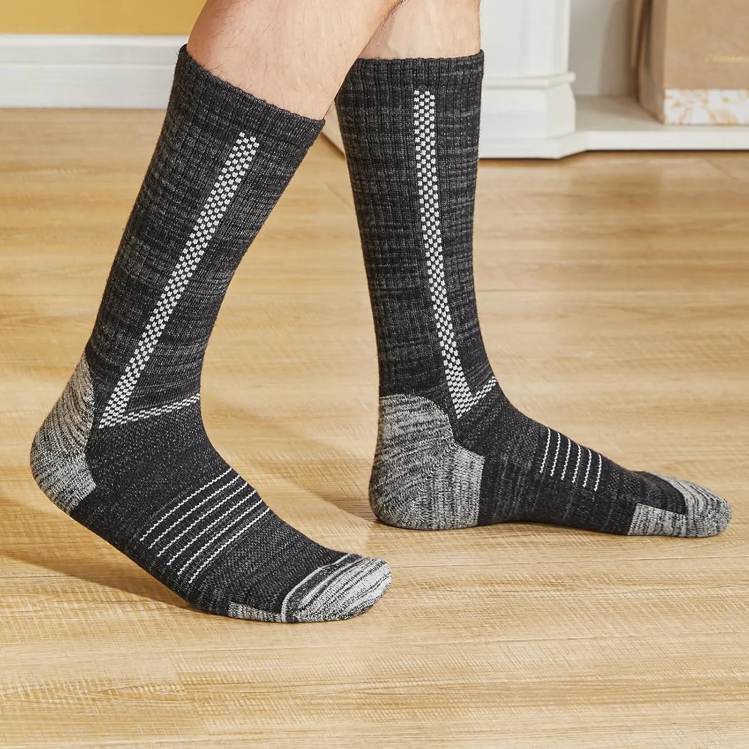 Sports Socks for Running - Performance Cushioned, Breathable Tube Socks for Men and Women