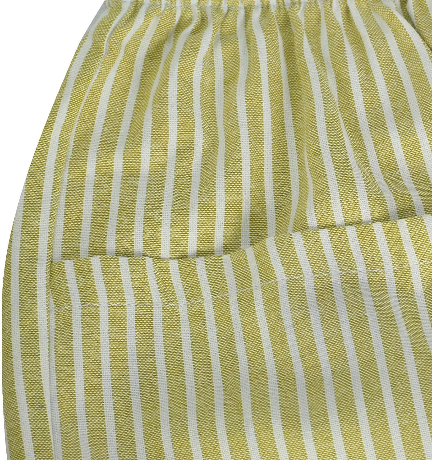 Striped Knee Length Shorts for Women Elastic High Waisted Beach Casual Sports Wide Leg Summer 2025 Shorts with Pockets
