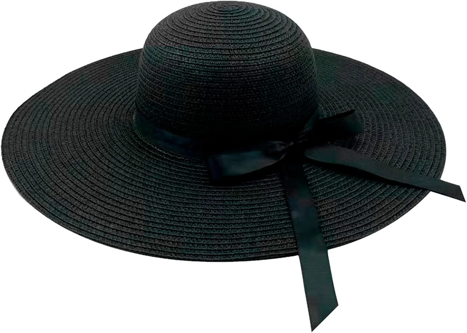 Sun Hats Women Big Brim Straw Hat Sun Floppy Wide Brim Hats Bowknot Folding Beach Cap Sunscreen Hat