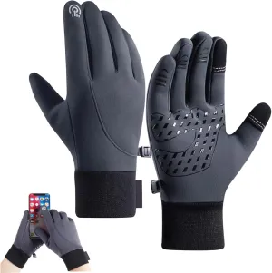 Thermal Gloves Non-Slip Winter Gloves Windproof and Waterproof Screen Touch Gloves, Hand Warmers Gloves for Running Cycling Driving Hiking