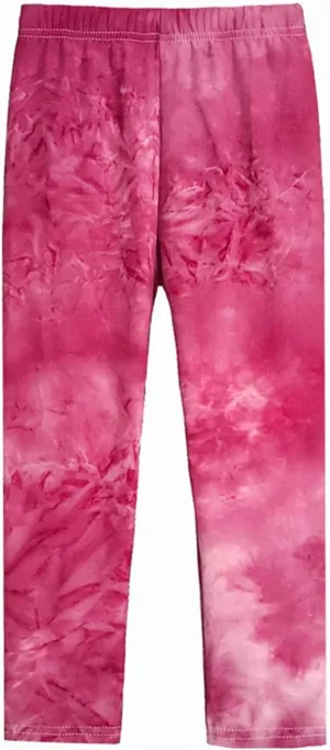 Toddler Girls Cute Skinny Stretch Athletic Leggings Kids High Waisted Yoga Pants Ankle Length
