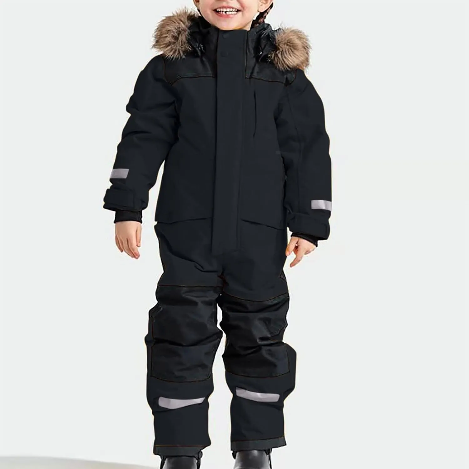 Toddler Snowsuits Girls Boys One Piece Snow Suits Waterproof Windproof Winter Outdoor Overalls Snowboarding Skisuits