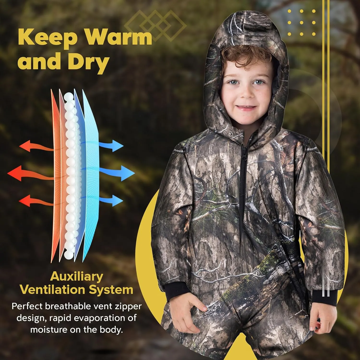 TrailCrest by Treel Infant-Toddler One Piece Snowsuits Overalls Waterproof Ski Suits Jumpsuits