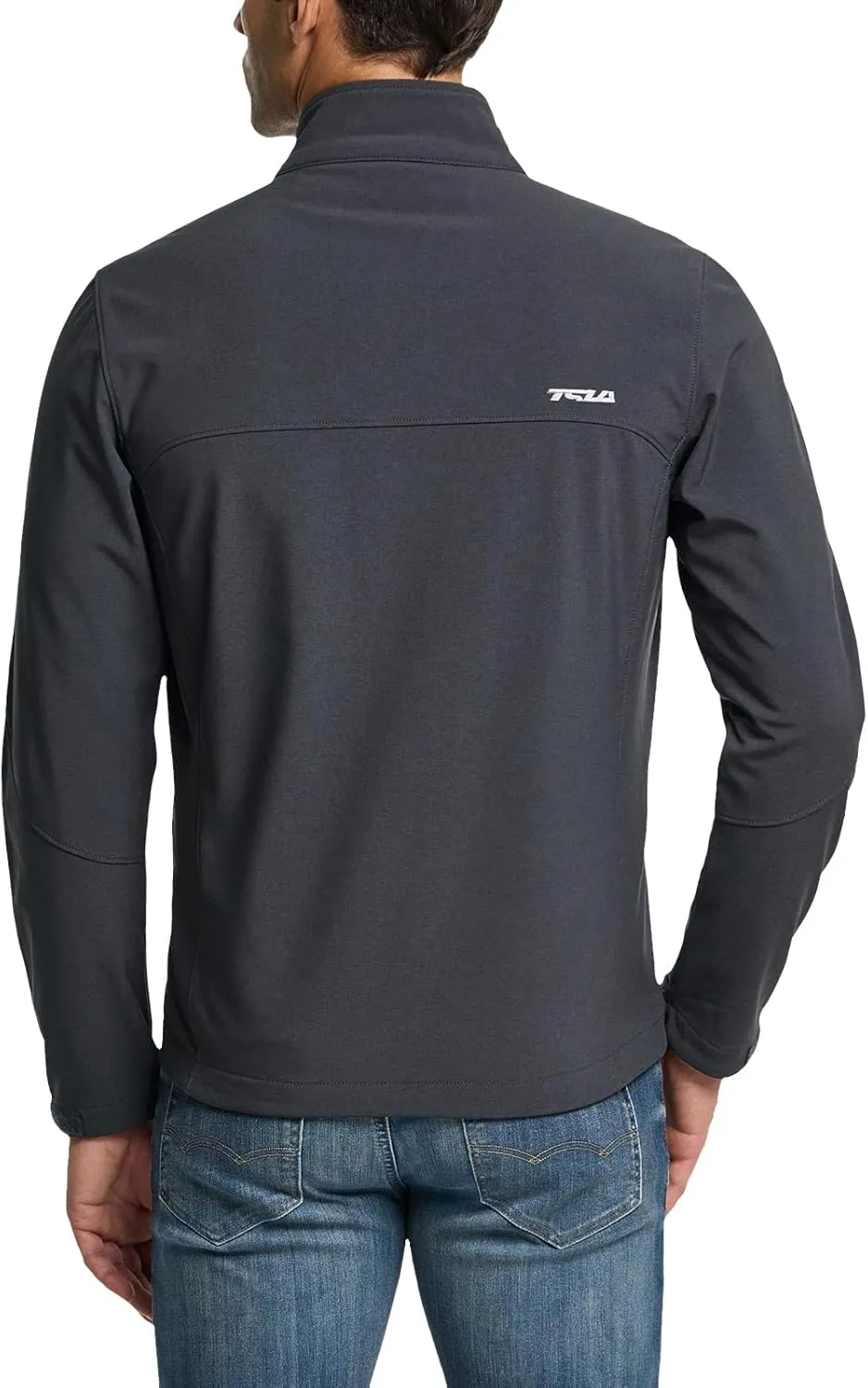 TSLA Men's Full-Zip Softshell Winter Jacket, Waterproof Fleece Lined Athletic Jacket, Outdoor Sport Windproof Jackets