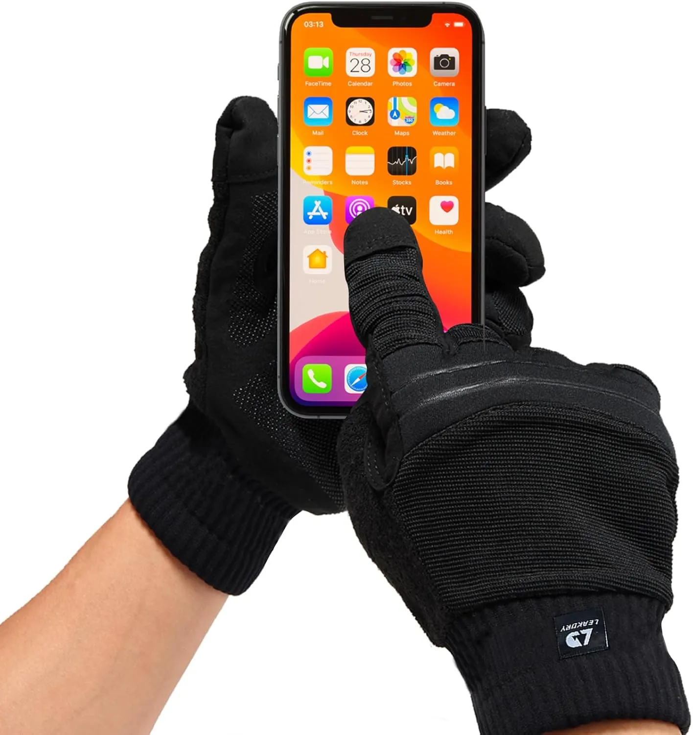 Waterproof Gloves,Merino Wool Touchscreen,3-Layer Inusulated Thermal Winter Gloves,Windproof for Hiking Skiing Driving Unisex,for Cold Weather