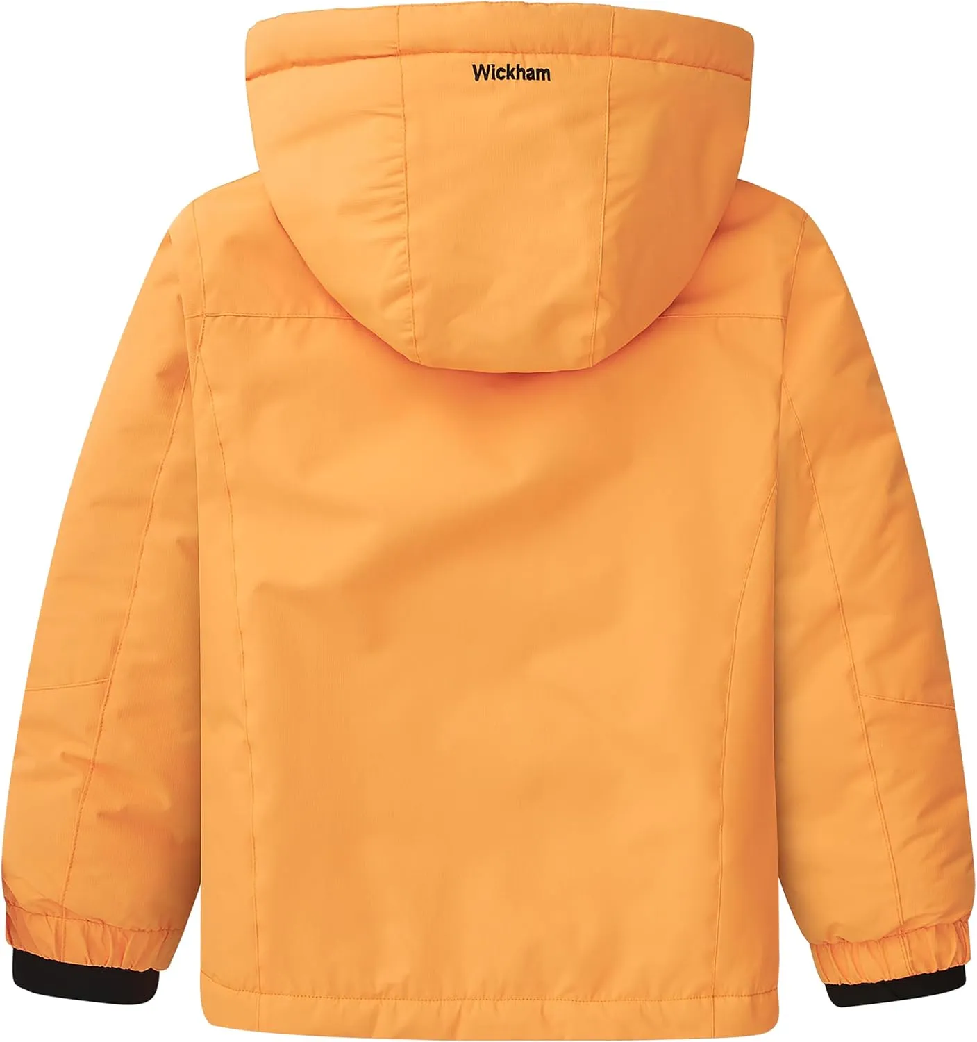 WICKHAM Girl's Waterproof Ski Jacket Winter Warm Fleece Lined Snow Windproof Jackets Removable Hood Ski Coat for Kids