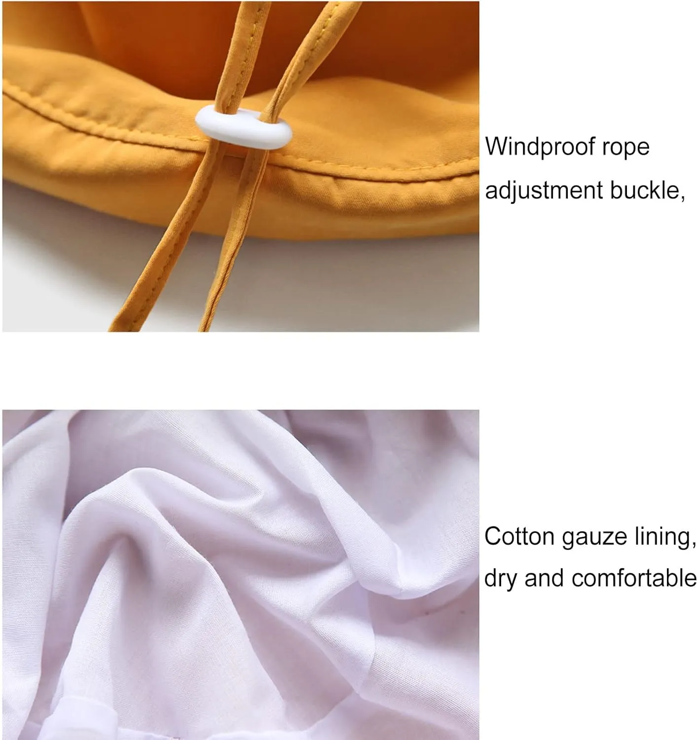 Wide Brim Sun Hats Women Cotton Floppy Roll-Up Bucket Hat Packable Summer Beach Hat UV Protection Travel Accessories