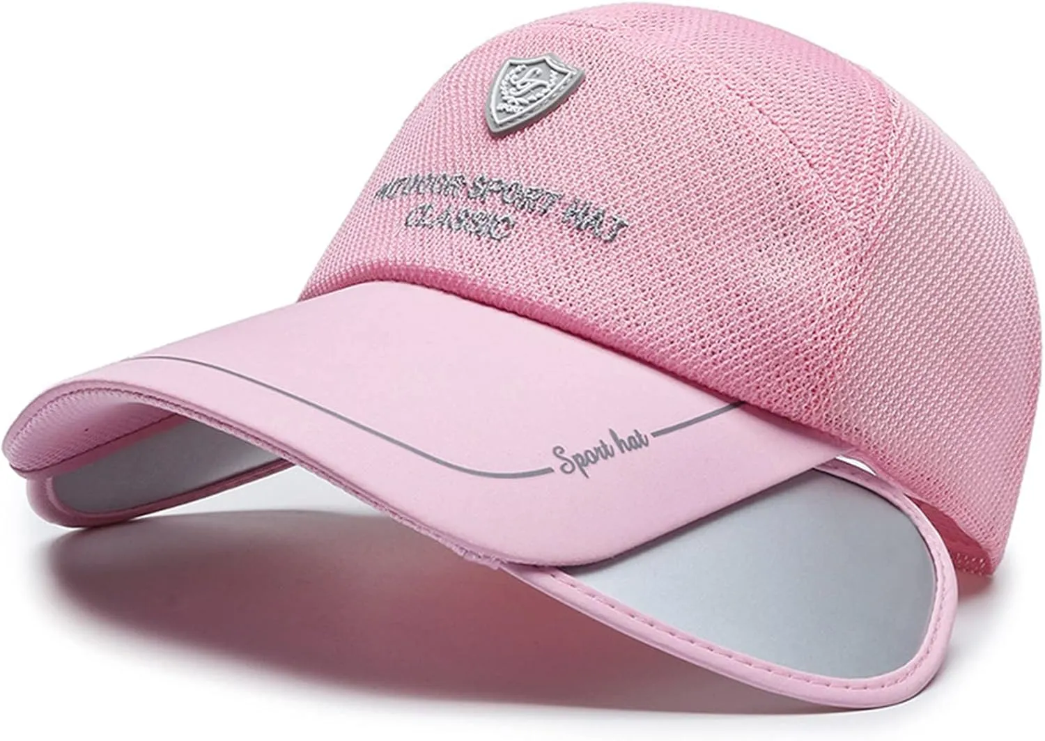 Women Men Retractable Brim Sun Hats Mesh Breathable Baseball Caps Sunscreen Sunshade Visors Cap