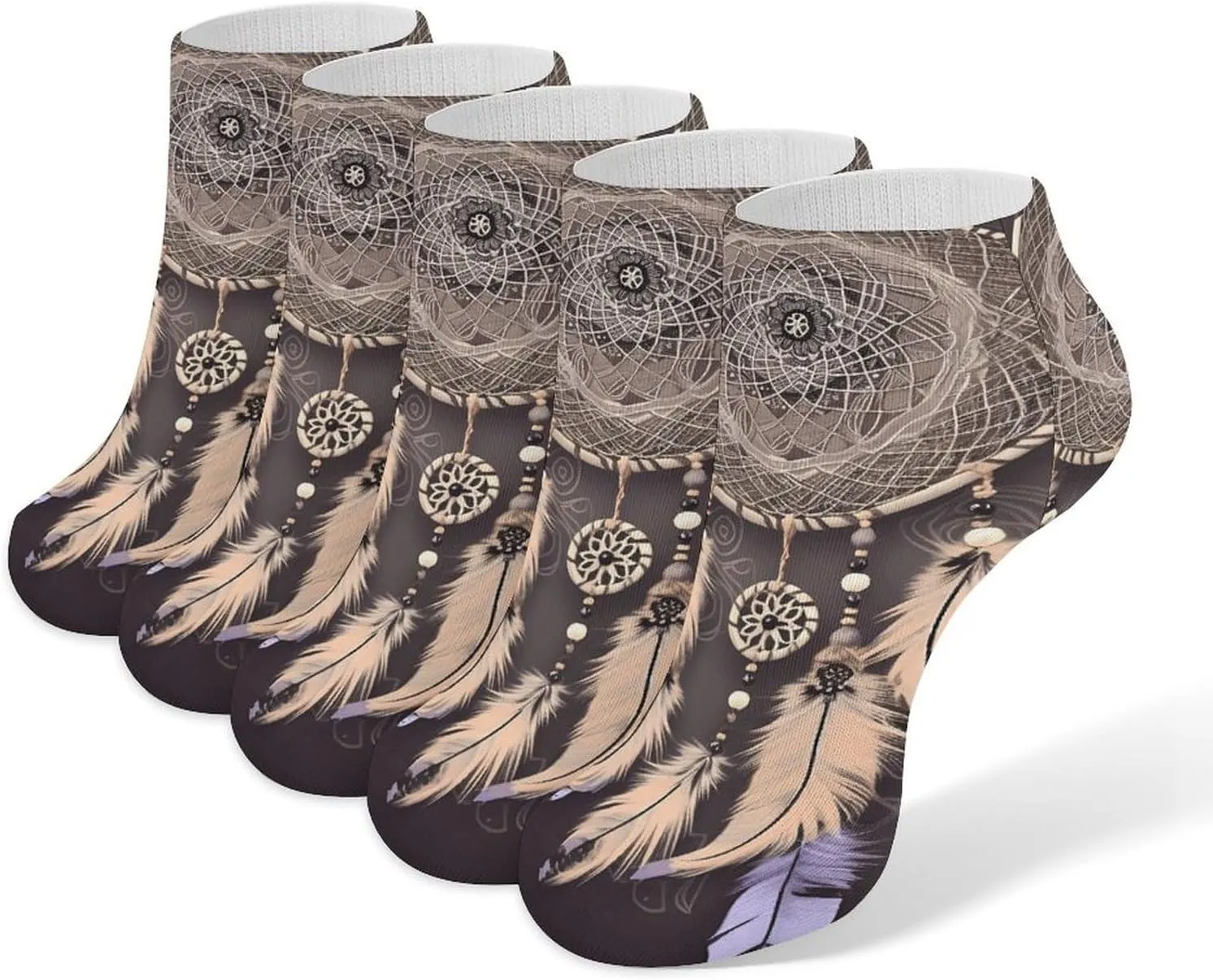 Women Socks Dream Catcher Printed Christmas Socks Ankle Socks Athletic Socks Slipper Socks No Show Socks