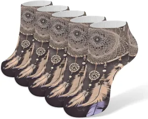Women Socks Dream Catcher Printed Christmas Socks Ankle Socks Athletic Socks Slipper Socks No Show Socks