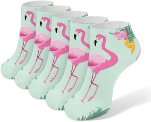 Women Socks Flamingo Pineapples Printed Christmas Socks Ankle Socks Athletic Socks Slipper Socks No Show Socks