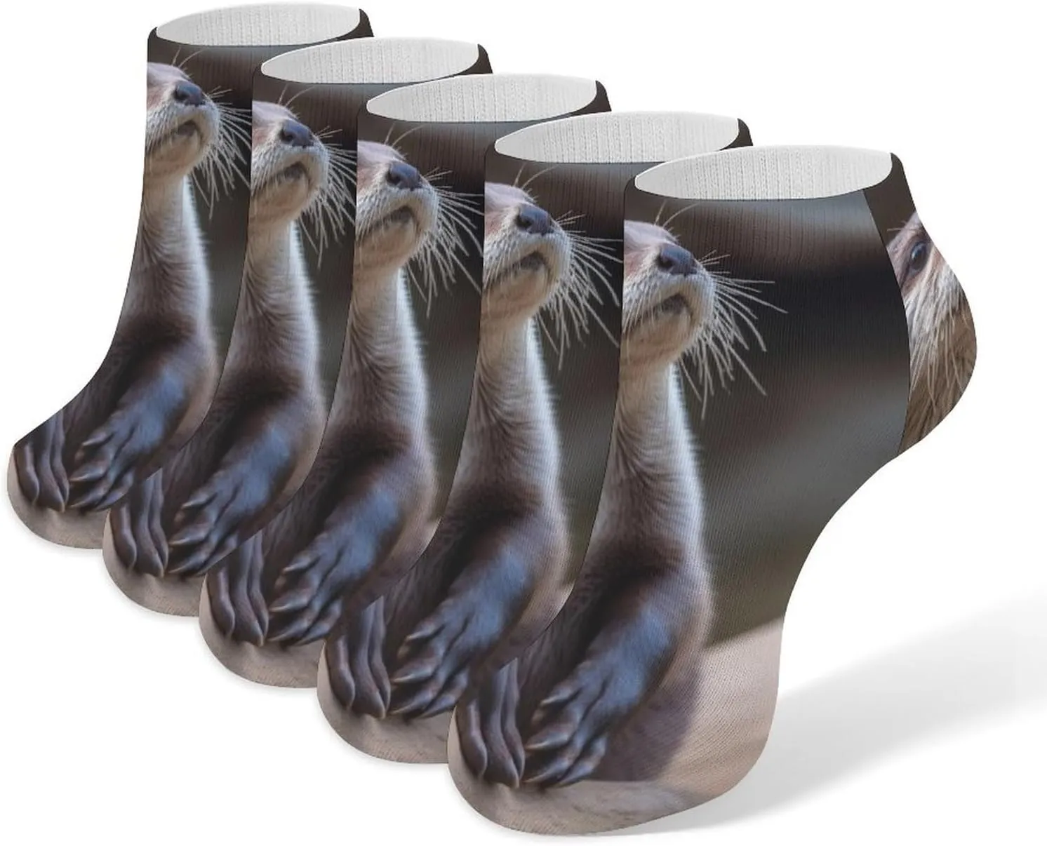 Women Socks Playing in The Water Printed Christmas Socks Ankle Socks Athletic Socks Slipper Socks No Show Socks