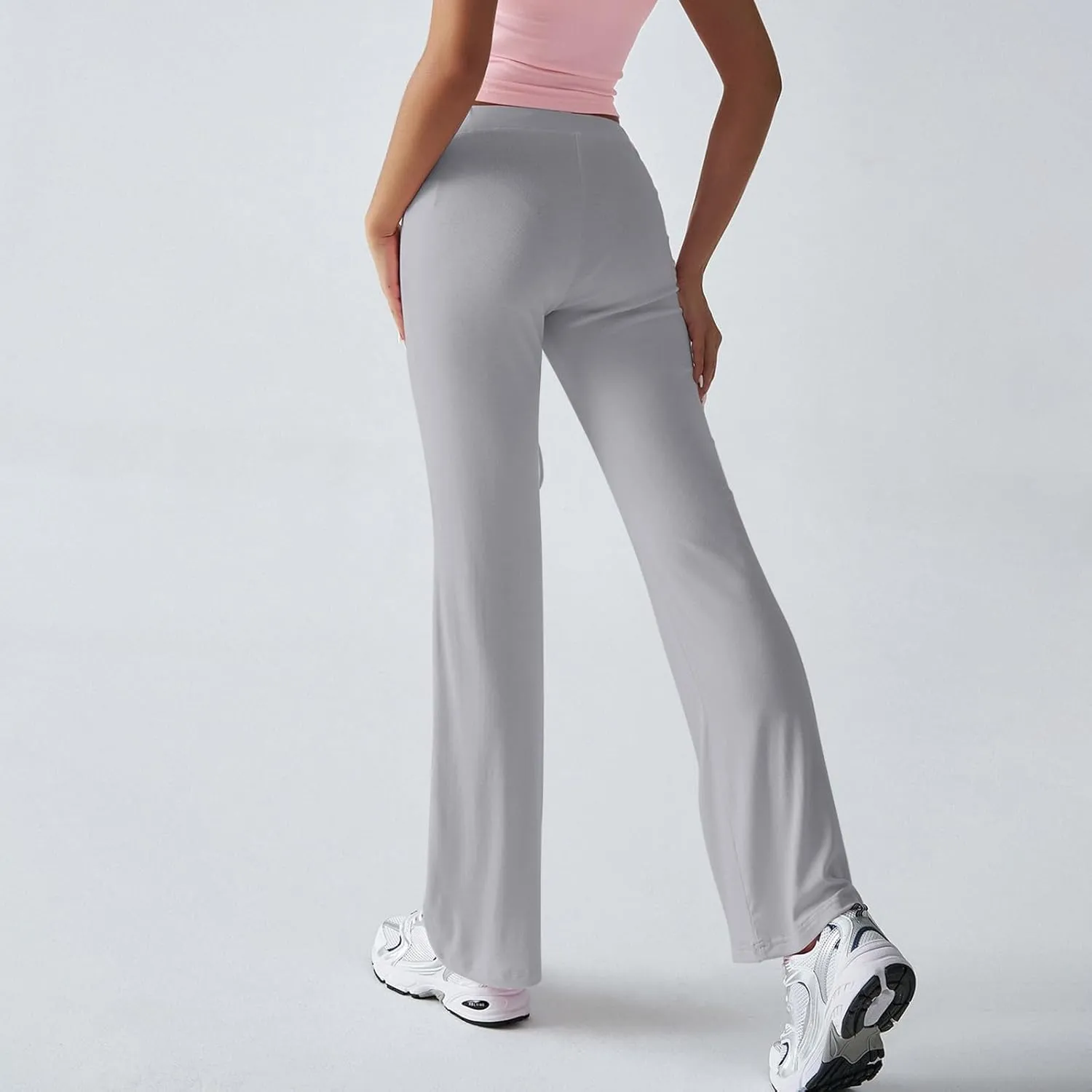 Women Sweatpants Drawstring High Waisted Yoga Pants Flowy Stretchy Baggy Sweatpants Lightweight Lounge Pants