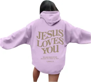 Womens Casual Long Sleeve Graphic Tee Shirts Hooded Sweatshirts Pullover Tops For Women
