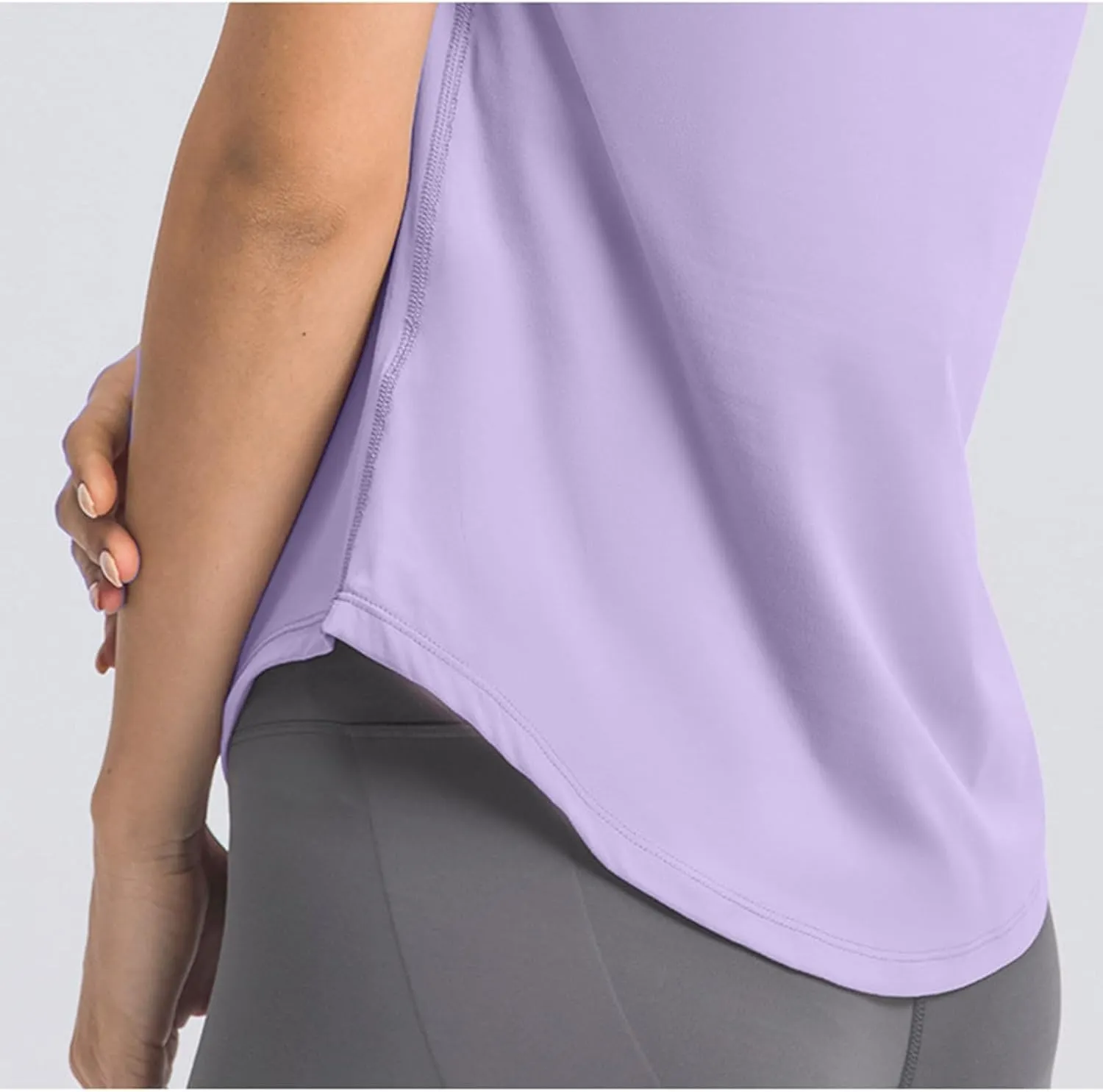 Womens Quick Dry T Shirts Short Sleeve Crew Neck Basic Tee Soft Casual Loose Fit Summer Tops Yoga Workout Outfits