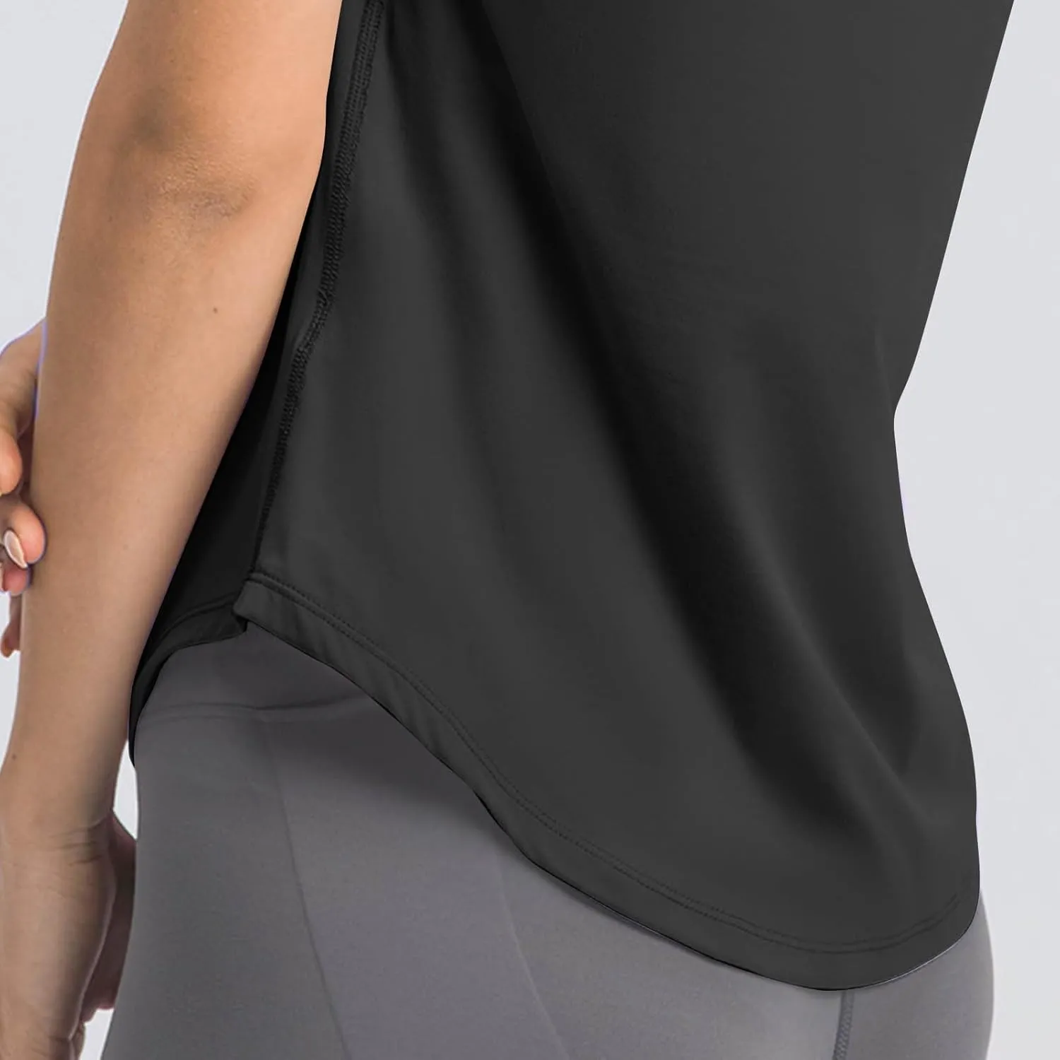 Womens Quick Dry T Shirts Short Sleeve Crew Neck Basic Tee Soft Casual Loose Fit Summer Tops Yoga Workout Outfits