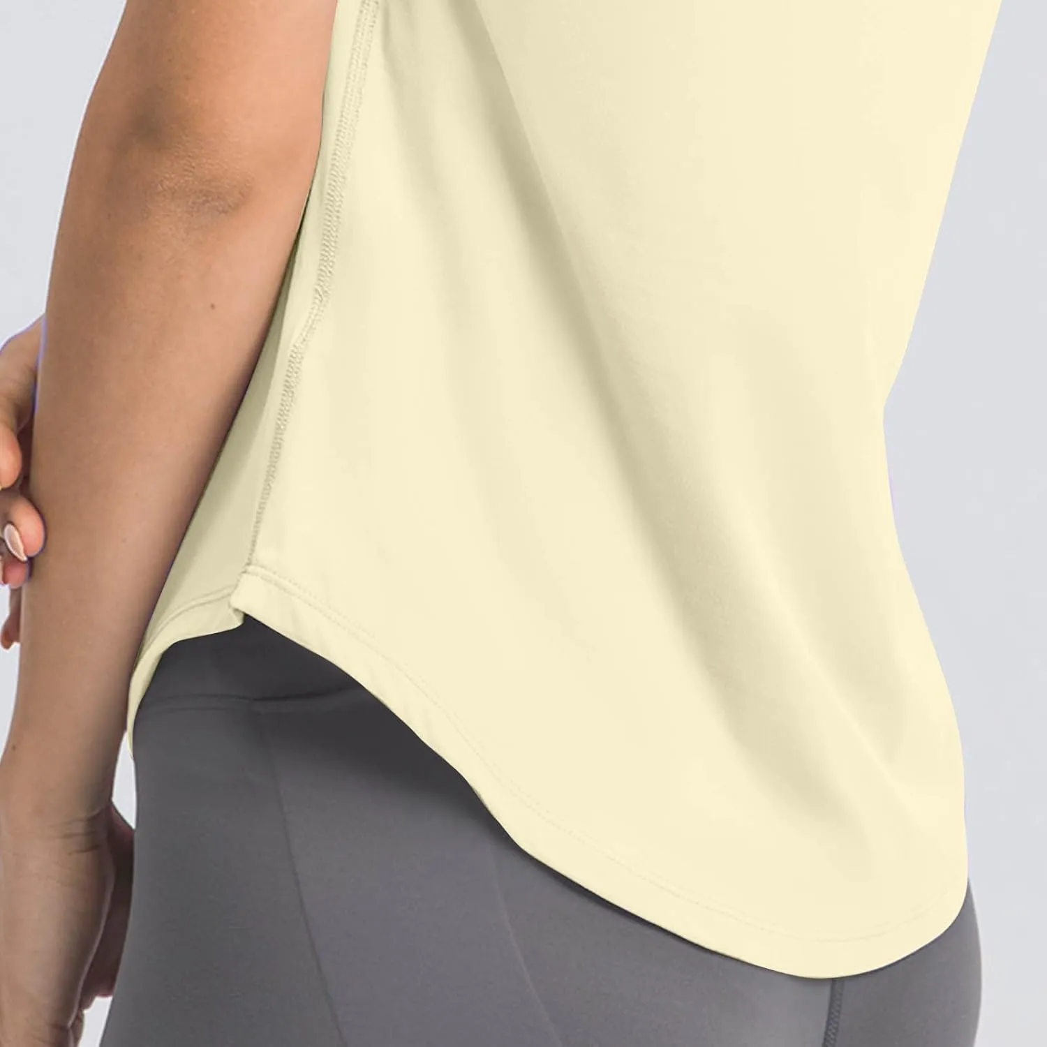 Womens Quick Dry T Shirts Short Sleeve Crew Neck Basic Tee Soft Casual Loose Fit Summer Tops Yoga Workout Outfits