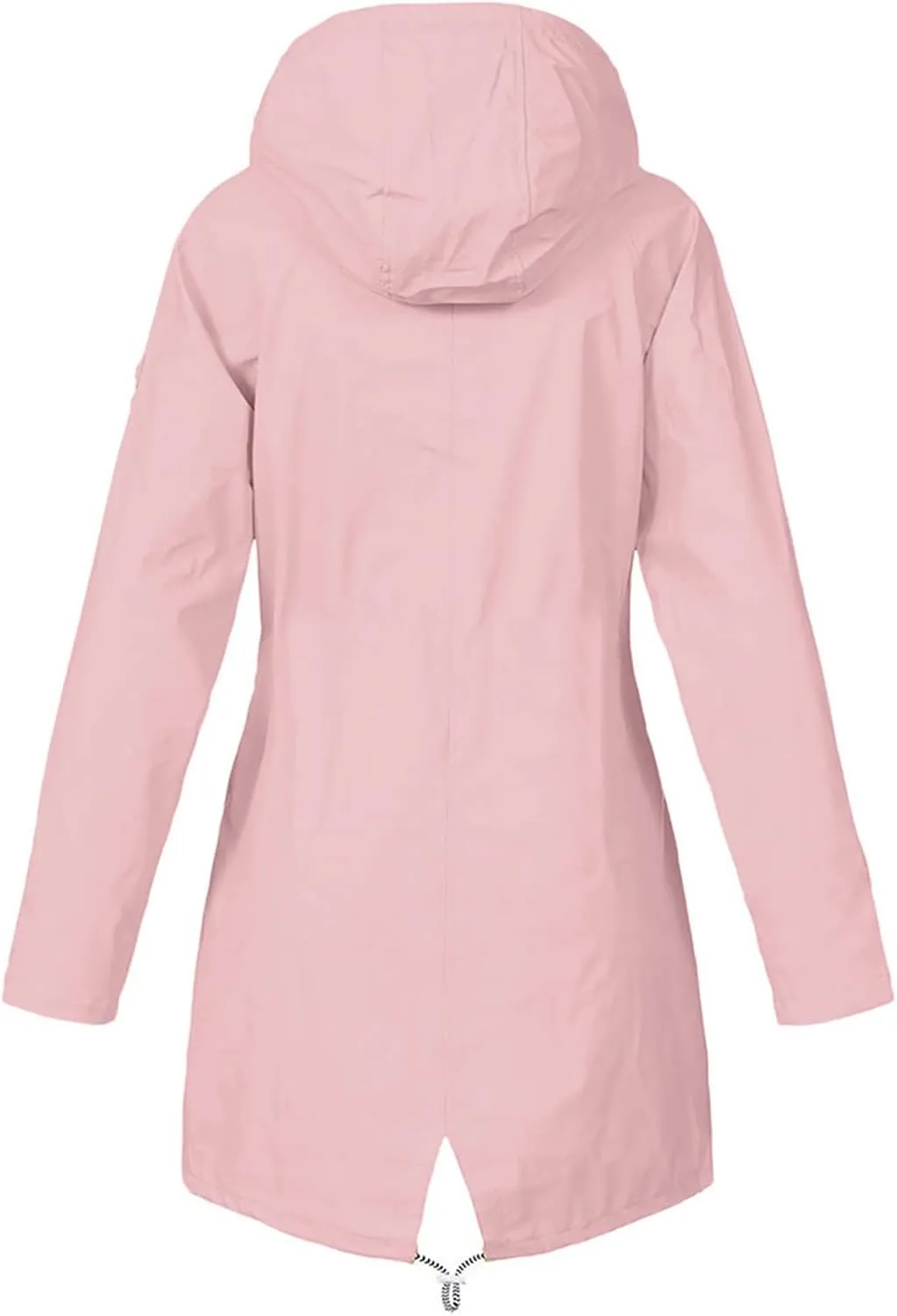 Womens Rain Jacket with Hood Waterproof ski Jacket Lightweight Casual Raincoats Travel Hiking Jackets Lined Pockets