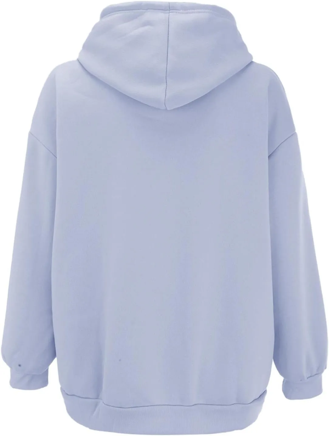 Women's Zip Up Hoodies Jacket Oversized Drawstring Hooded Sweatshirts with Pockets Long Sleeve Loose Fit Fall Coats