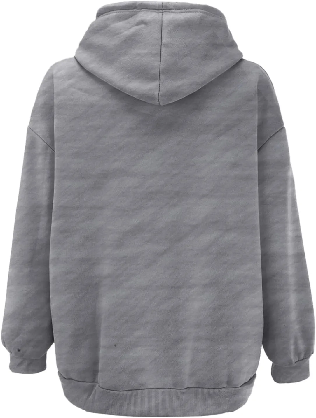 Women's Zip Up Hoodies Jacket Oversized Drawstring Hooded Sweatshirts with Pockets Long Sleeve Loose Fit Fall Coats