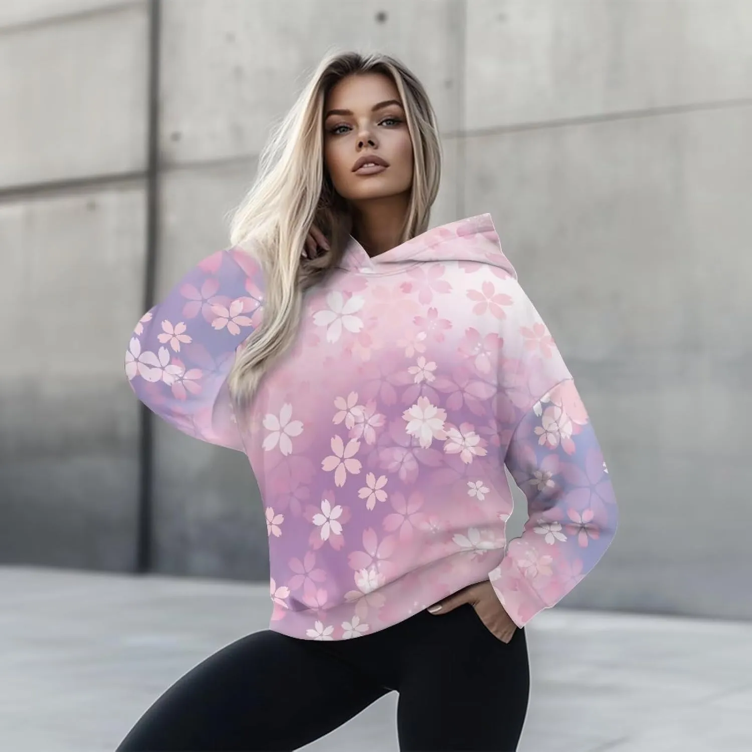 YEXIATODO Womens Hooded Pullover Sweatshirts Crop Hoodie Graphic Hoodies Sweaters for Teen Girls S-2XL