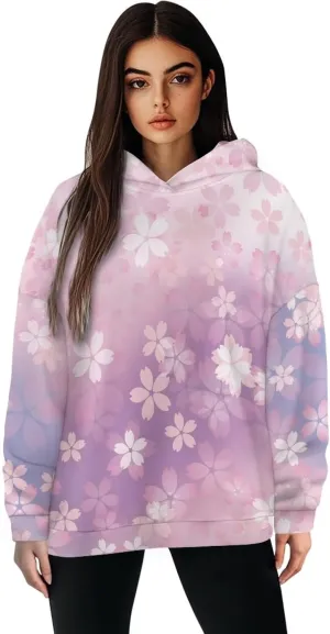 YEXIATODO Womens Hooded Pullover Sweatshirts Crop Hoodie Graphic Hoodies Sweaters for Teen Girls S-2XL