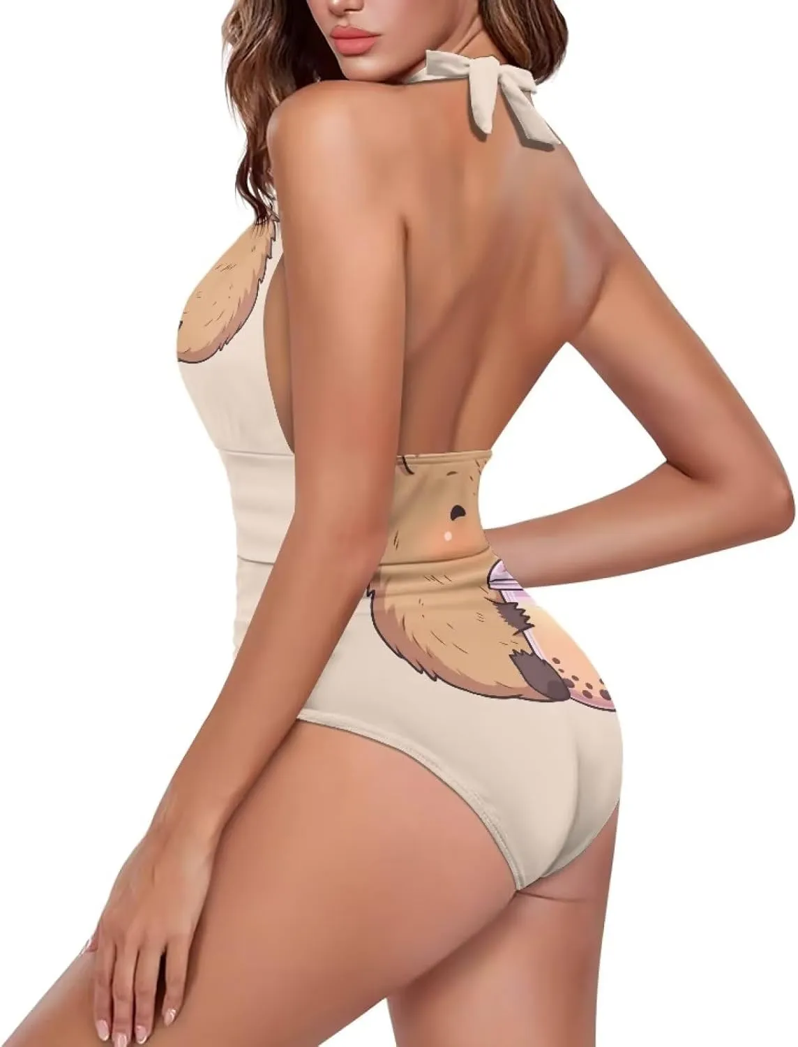 ZOUTAIRONG Bikini Sets Womens Swimsuits Hig Cut Bathing Suits Plunge V Neck Swimwear