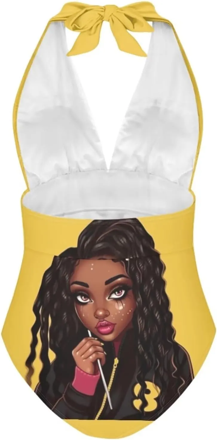 ZOUTAIRONG Bikini Sets Womens Swimsuits Hig Cut Bathing Suits Plunge V Neck Swimwear